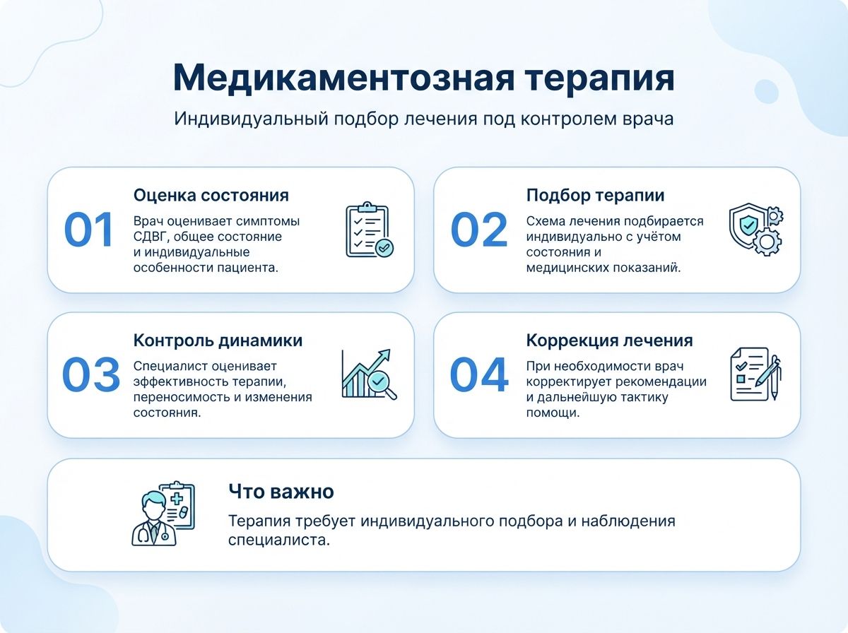 Лечение СДВГ в Мариуполе у детей и взрослыхинфографика